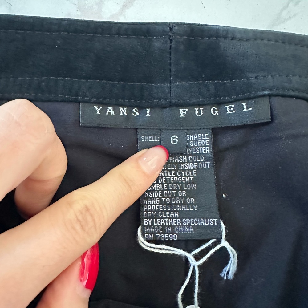 Yansi fugel black suede pants - Picture 6 of 12